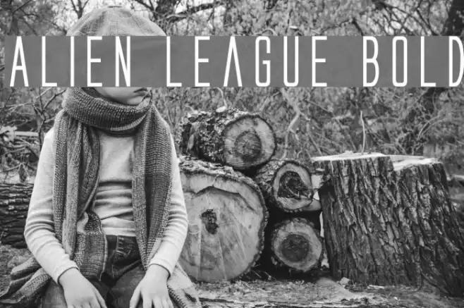 Alien League Bold Font examples