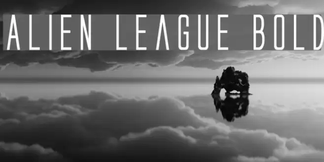 Alien League Bold Font examples