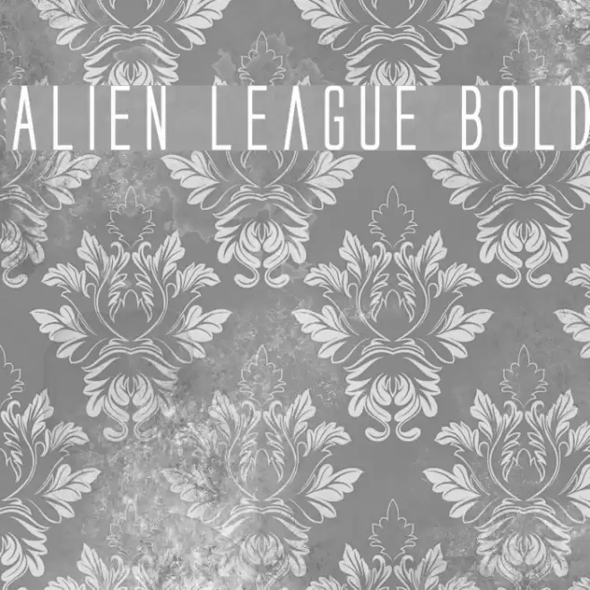 Alien League Bold Font examples