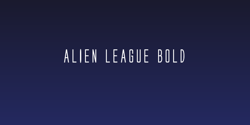 Alien League Bold Social Header