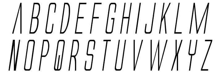 Alien League Condensed Italic Fonte MINÚSCULAS