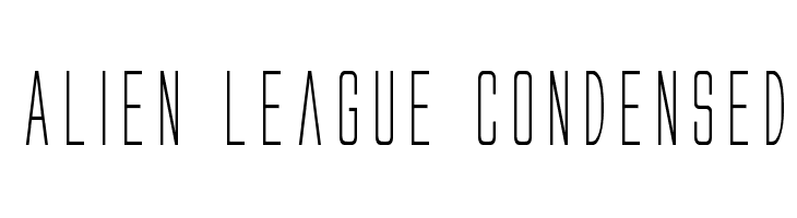 Alien League Condensed Fonte