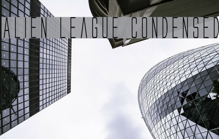 Alien League Condensed Font examples