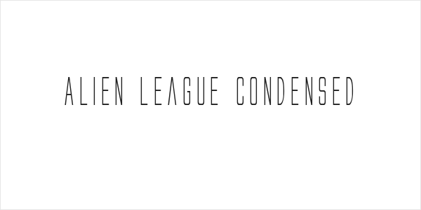 Alien League Condensed Logo