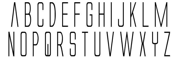 Alien League Condensed Font LOWERCASE