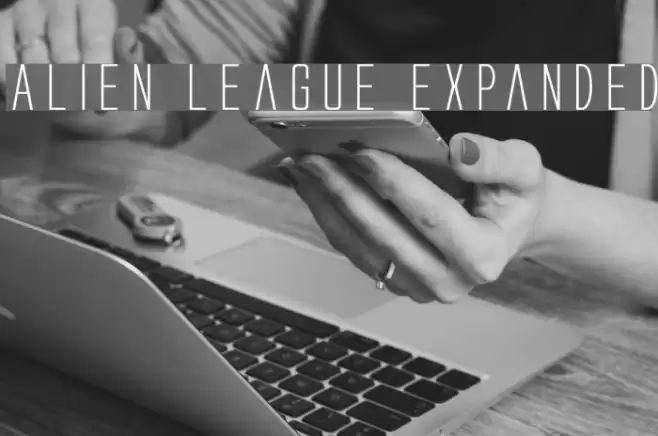 Alien League Expanded Шрифта examples