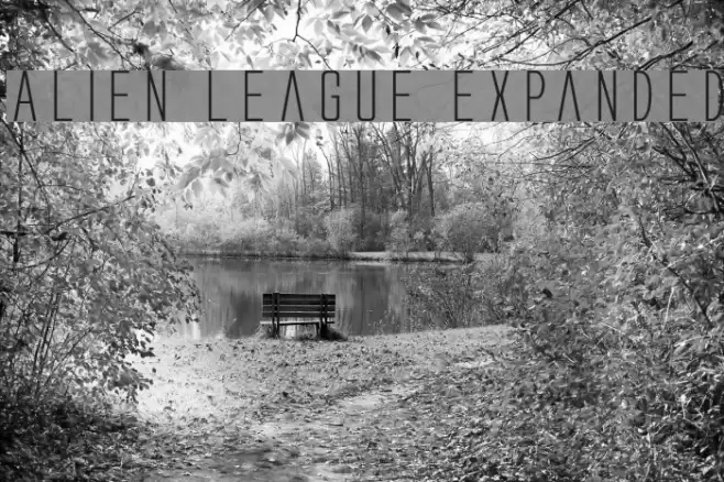 Alien League Expanded Шрифта examples