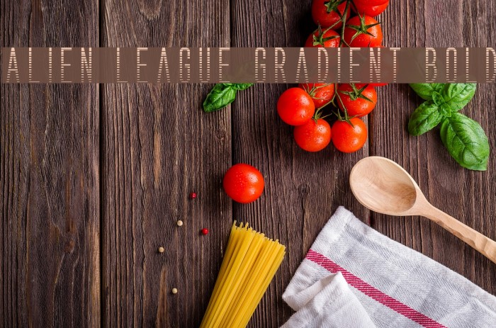 Alien League Gradient Bold Example 1