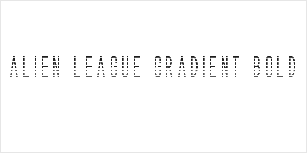 Alien League Gradient Bold Logo