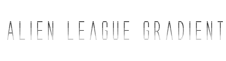 Alien League Gradient Fonte