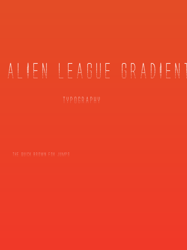 Alien League Gradient Poster