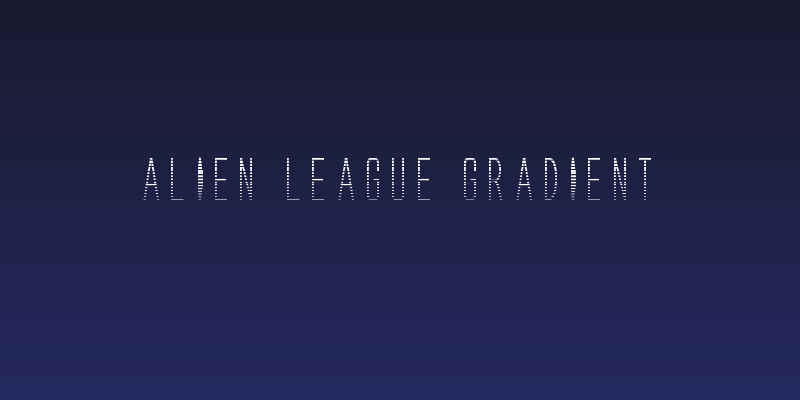 Alien League Gradient Social Header
