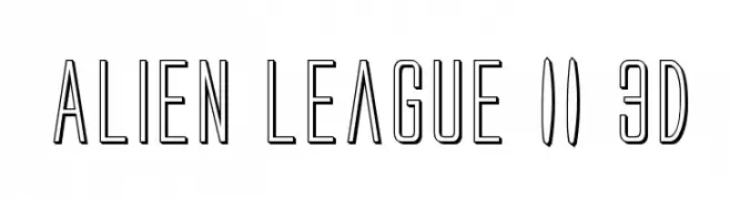 Alien League II 3D  Fuentes Gratis Descargar