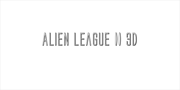 Alien League II 3D Logo