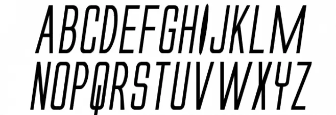 Alien League II Bold Italic Polices MAJUSCULES