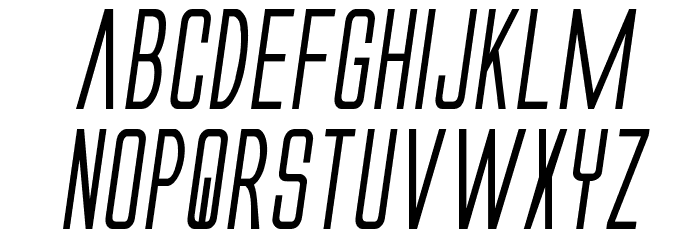 Alien League II Bold Italic Font LOWERCASE