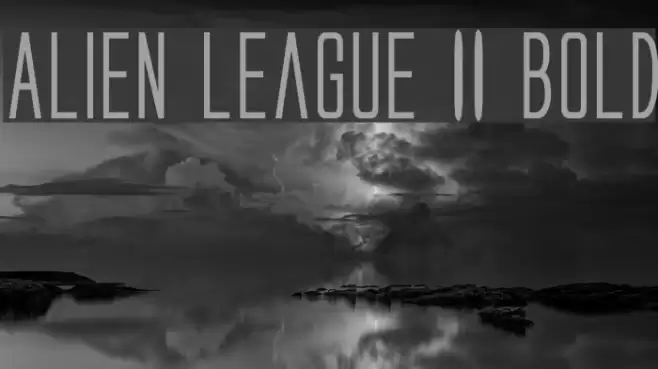 Alien League II Bold Font examples