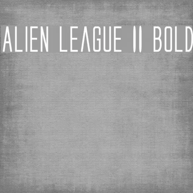 Alien League II Bold Font examples
