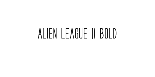 Alien League II Bold Logo