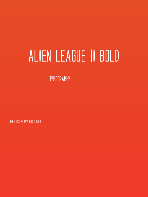 Alien League II Bold Poster