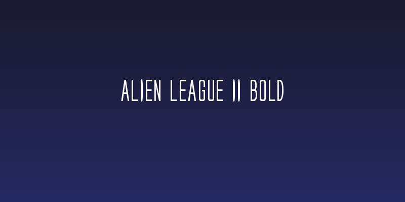 Alien League II Bold Social Header