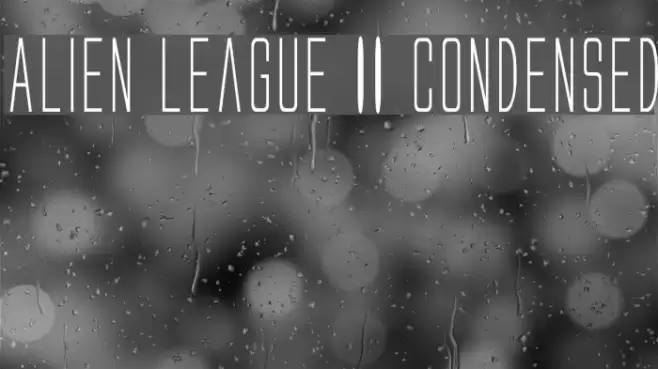 Alien League II Condensed Font examples