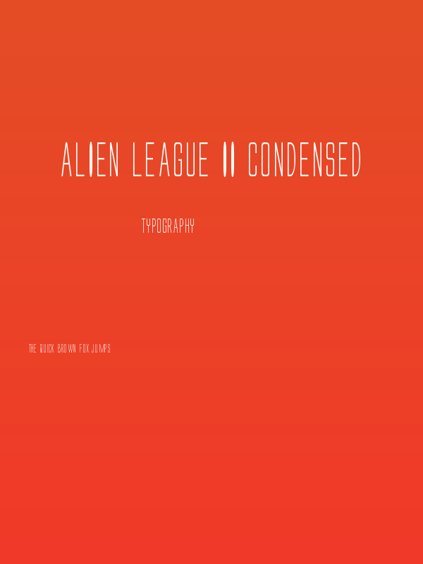 Alien League II Condensed Poster