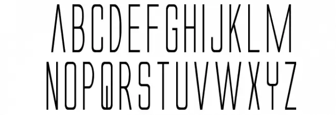 Alien League II Condensed Font Litere mici