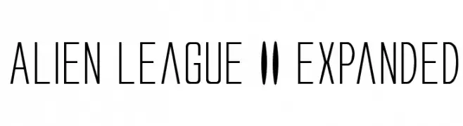 Alien League II Expanded  les polices de caractères gratuit tlcharger