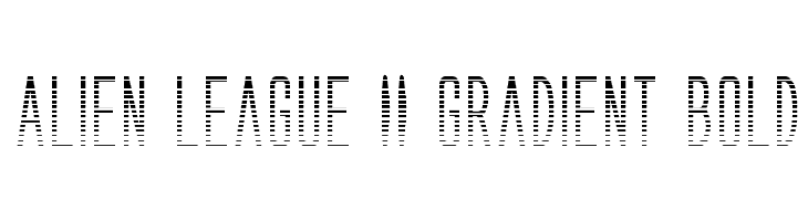 Alien League II Gradient Bold  नि: शुल्क फ़ॉन्ट्स डाउनलोड