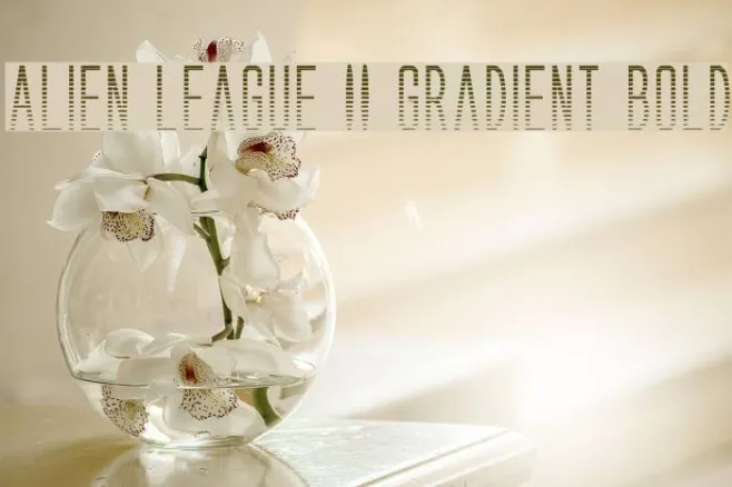 Alien League II Gradient Bold Example 1