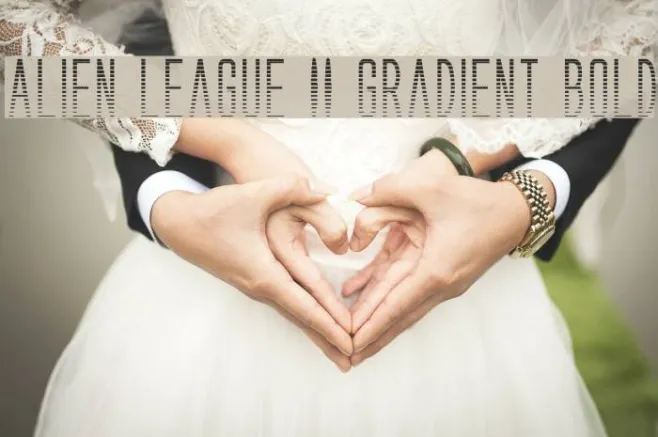 Alien League II Gradient Bold Example 2