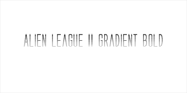 Alien League II Gradient Bold Logo