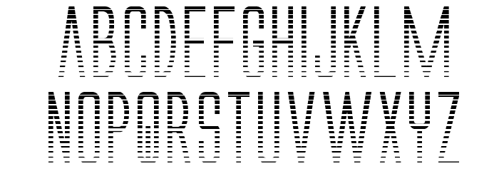Alien League II Gradient Bold Font LOWERCASE