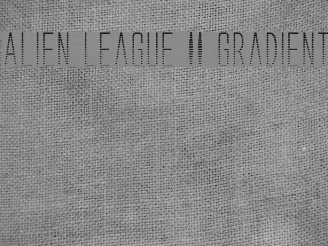 Alien League II Gradient Font examples