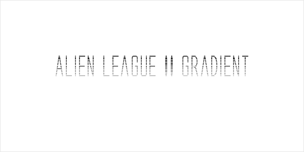 Alien League II Gradient Logo