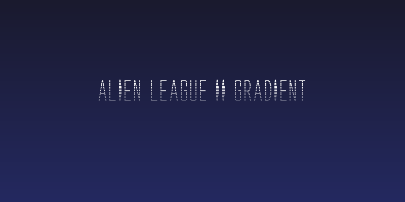 Alien League II Gradient Social Header
