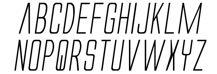 Alien League II Italic Font LOWERCASE
