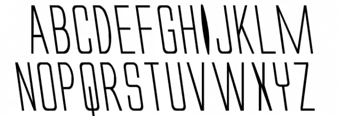 Alien League II Leftalic Font UPPERCASE