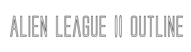 Alien League II Outline Fonte