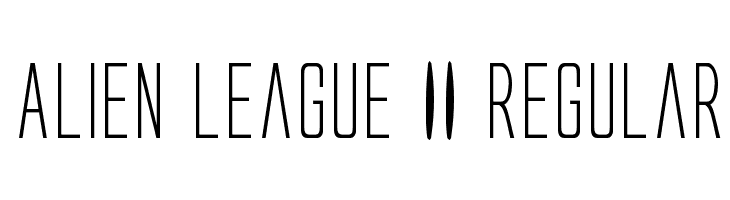 Alien League II Regular Fonte