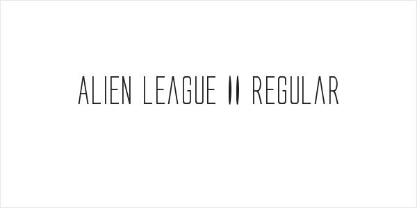 Alien League II Regular Logo