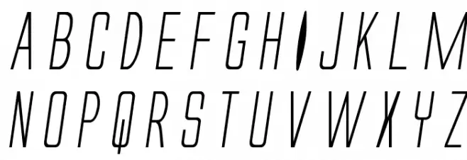 Alien League Italic Fonte MAIÚSCULAS