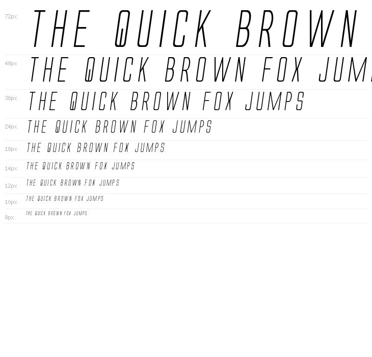 Alien League Italic Waterfall