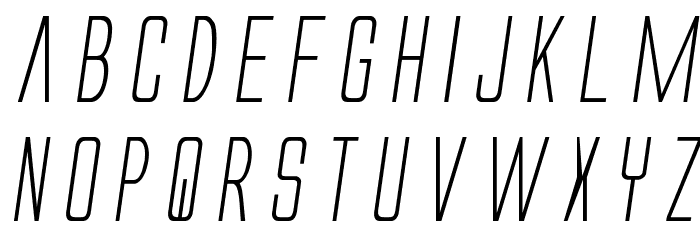 Alien League Italic Font LOWERCASE