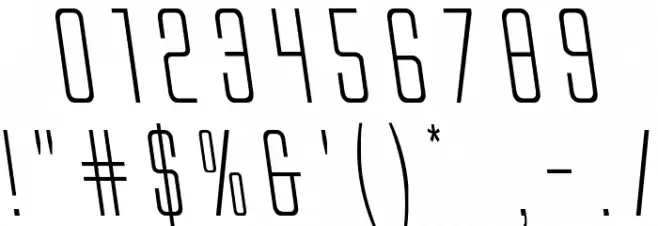 Alien League Leftalic Font OTHER CHARS