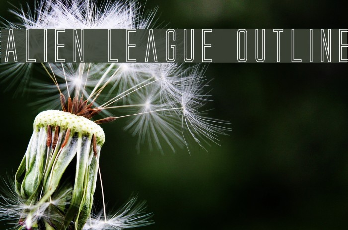 Alien League Outline Fonte examples
