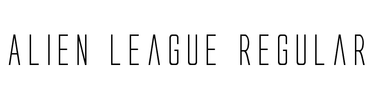 Alien League Regular  免费字体下载