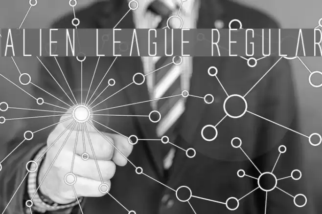 Alien League Regular Font examples