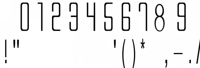 Alien League Font OTHER CHARS